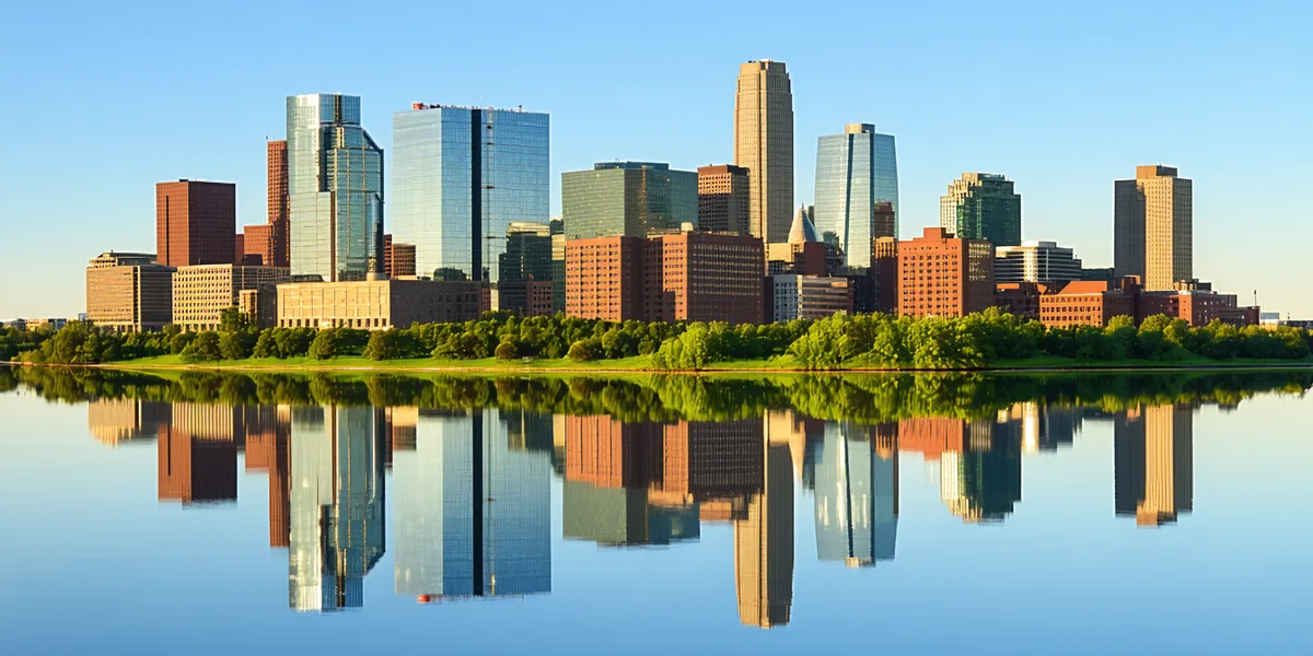 Minneapolis downtown skyline, home of Retailloom and major US retail headquarters